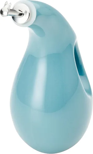 Vista 11 de Rachael Ray 48467 Botella dispensadora de aceite y vinagre de cerámica EVOO con boquilla, 24 onzas - Azul agave
