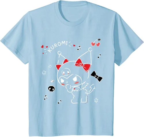 Vista 11 de Kuromi Camiseta Mischievous Tee Shirt Negro