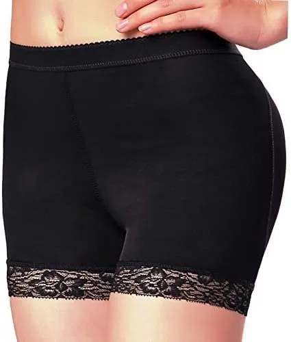 Vista 3 de Levantador de glúteos, almohadillas para realzar la cadera, ropa interior moldeadora de encaje acolchado de control bragas moldeadoras de glúteos