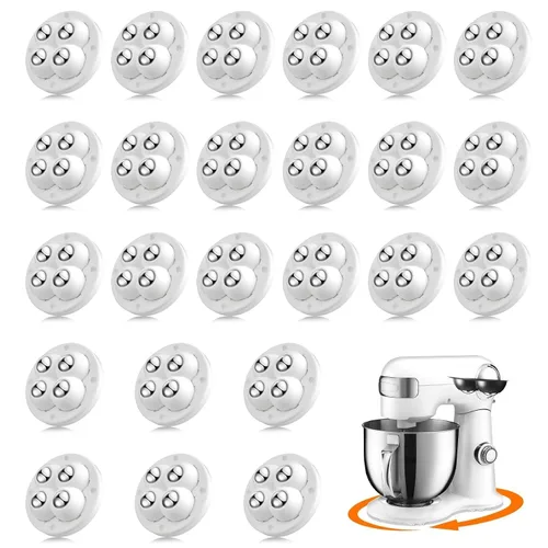 Vista 23 de TRVL FIELDER Ruedas giratorias autoadhesivas – Rueda universal giratoria de 360°, rodamiento de transferencia de bolas mini para pequeños