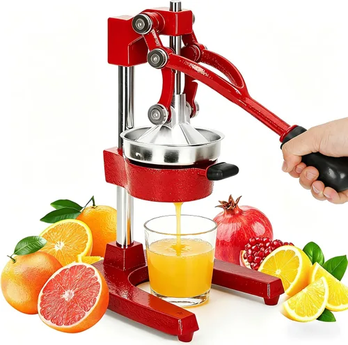 Vista 11 de Exprimidor de hierro fundido, exprimidor de naranja, exprimidor de hierro fundido prensa manual resistente, exprimidor sin pelar, exprimidor