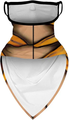 Vista 5 de YAYOUREL - Bufanda para el cuello máscara facial pañuelos para hombres y mujeres protección frente a la radiación solar en verano pasamontañas