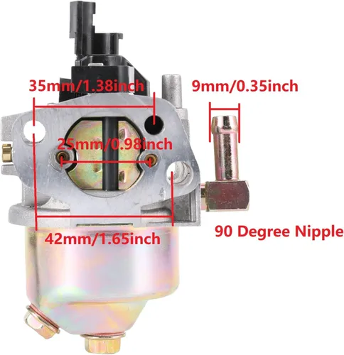 Vista 4 de 951-12785 Carburador para Troy Bilt Tiller Super Bronco Rototiller 208cc Cub Cadet RT65 751-12785 C46540 46515 Generador Troy Bilt OHV 208CC 212CC