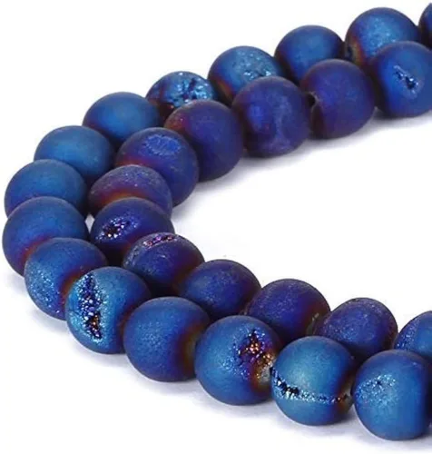 Vista 7 de 6mm Nature Stone Beads Amazonite Gemstone Beads Loose Beads for DIY Jewelry Making Approxi 15.5 inch 60pcs 1 Strand per Bag