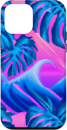 Vista 12 de iPhone 15 Hawaii Vaporwave Sunset Synthwave Hawaiian Case