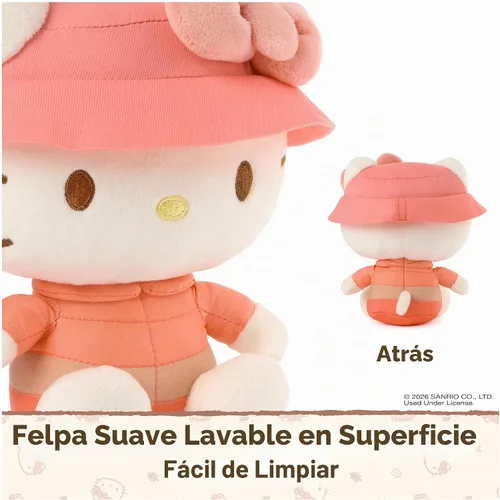 Vista 6 de GUND Sanrio Hello Kitty - Juguete de peluche de 6 pulgadas con traje