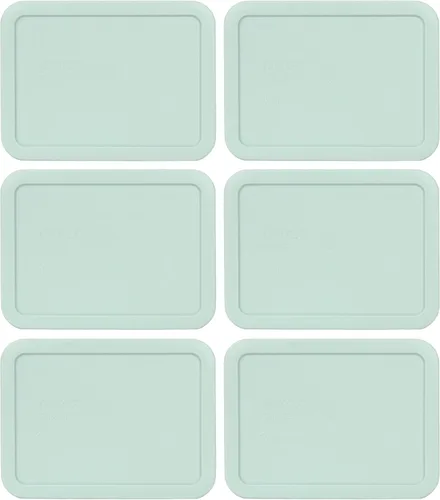 Vista 5 de Pyrex 7210-PC - Tapa de repuesto para almacenamiento de alimentos Muddy Aqua de 3 tazas, fabricada en Estados Unidos Se adapta a cuencos de vidrio