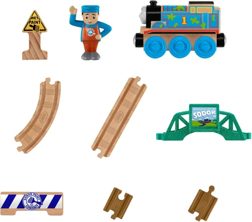 Vista 7 de Thomas & Friends Juego de construcción de madera, 5 en 1