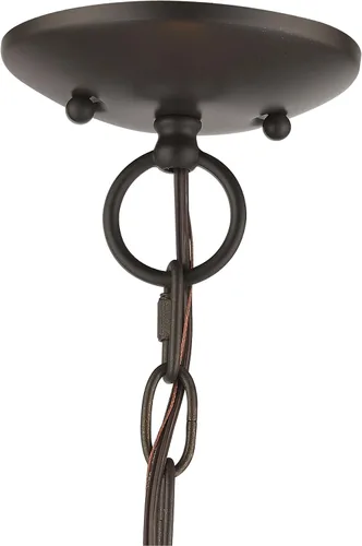 Vista 7 de Livex Lighting 40923-01 Lámpara de araña de tres luces de transición/montaje de techo de Prism Collection Acabado, latón antiguo