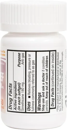 Vista 2 de HealthA2Z® Simeticona para alivio de gases de 180 mg Alivia las molestias estomacales y los gases Antiflatulencia Alivia el gas rápido