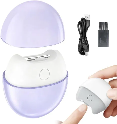 Vista 8 de Cortauñas eléctrico automático 2026 con luz, 2 velocidades, cubierta magnética, almacenamiento de restos de uñas, recargable por USB, recortadora