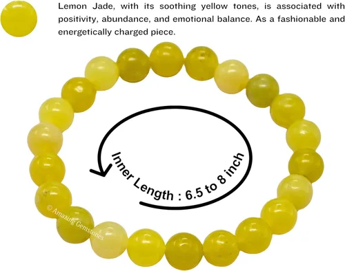 Vista 290 de Amazing Gemstone Pulsera de cristal para mujeres y hombres, pulsera de cristal curativo de protección, pulsera elástica con cuentas de piedras
