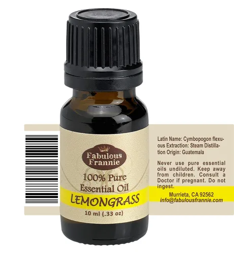 Vista 2 de Aceite esencial terapéutico de citronela 100% puro, sin diluir- 10 ml. ¡Ideal para aromaterapia!
