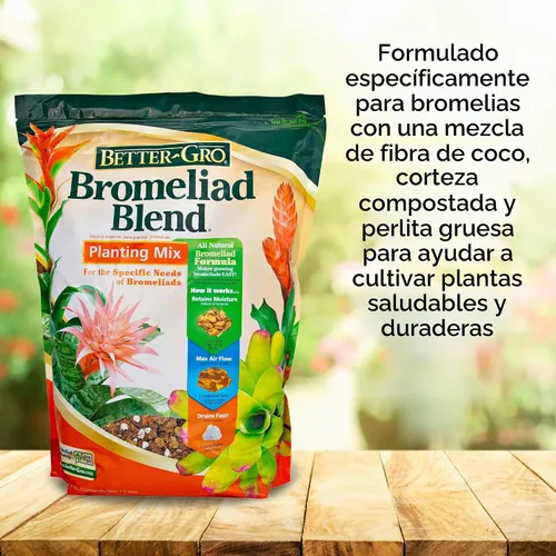 Vista 6 de Better-Gro - Mezcla de bromelia para macetas para plantas tropicales, 8 cuartos de galón