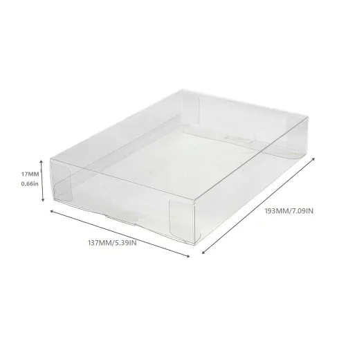 Vista 2 de WICAREYO 10Pcs Clear Box Case Sleeve CIB Protector for Playsation 2 PS2 Xbox Wii Wii U Gamecube