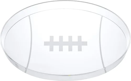 Vista 24 de Bandeja de 11" de Acrílico con Letras y Números – Bandeja Reutilizable y Rellenable para Aperitivos de Charcutería, Caja de Servir Postres