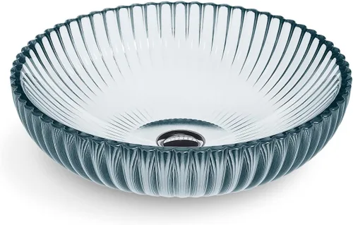 Vista 4 de Kohler 28824-TG2 K-28824-TG2 Artist Editions Salute Collection - Lavabo de vidrio para baño, 15 pulgadas, redondo, trans, rocío translúcido