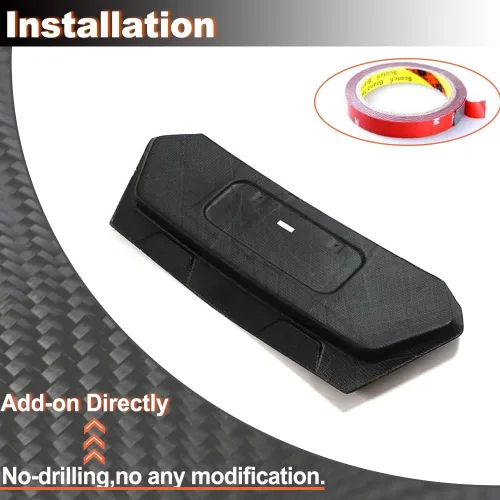 Vista 5 de Marco de placa trasera de fibra de carbono real para Chevrolet Corvette C8 2020-2025, accesorios decorativos, salida de fábrica License Plate