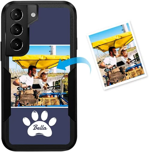 Vista 101 de Funda de teléfono personalizada para Galaxy S20 FE 5G, funda para teléfono multifoto, funda protectora resistente de doble capa a prueba de golpes