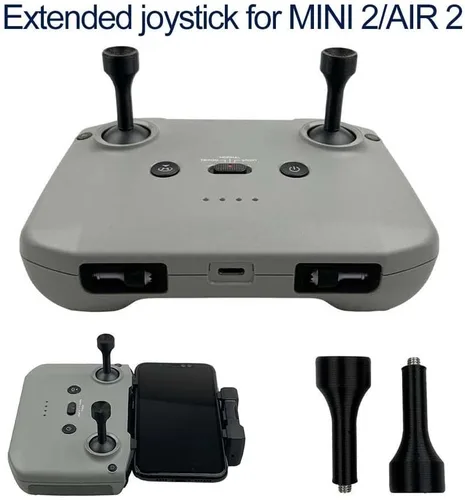 Vista 3 de Accesorios para drones DJI Mavic Air 2Mini 2 Extended Joystick Control Remoto Versión Extendida Thumb Rocker Joystick para Air 2Mini 2 Accesorios