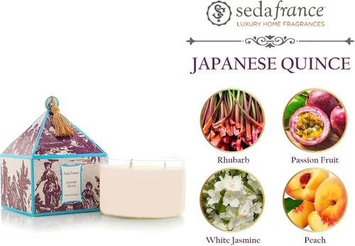 Vista 4 de Seda France - Vela japonesa de membrillo de 3 mechas