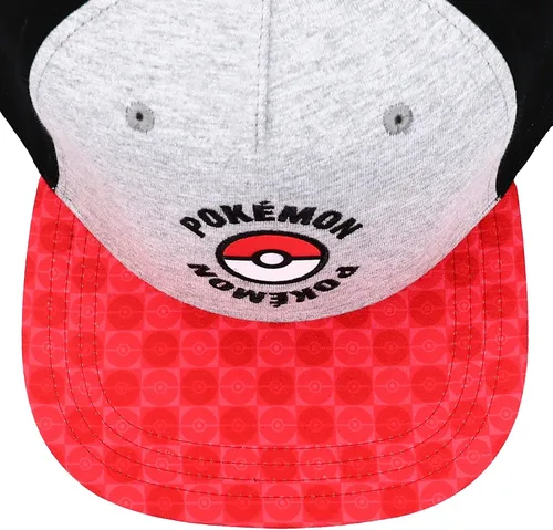 Vista 5 de Bioworld Pokemon Pokeball - Sombrero Snapback para jóvenes color negro Negro