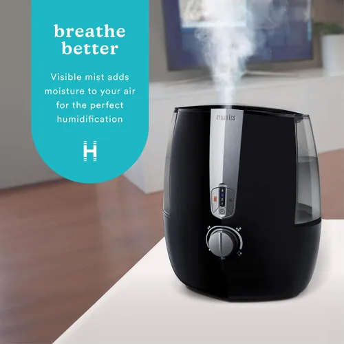 Vista 2 de Humidificador Homedics TotalComfort Plus - Humidificadores de aire grandes para dormitorio, plantas, tanque de agua de llenado superior de 5.3