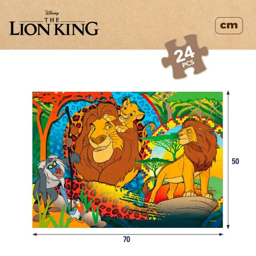 Vista 7 de Puzzle Infantil The Lion King Doble cara 24 Piezas 70 x 1,5 x 50 cm (12 Unidades)