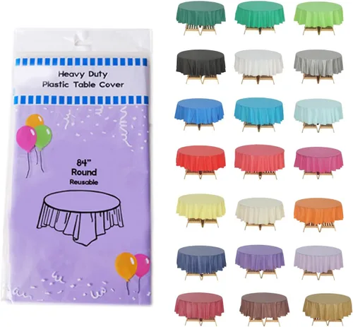 Vista 14 de Evershine - Mantel de plástico resistente (reutilizable, 12 unidades)