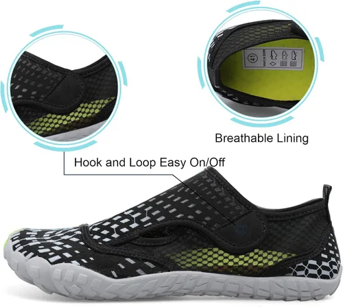Vista 3 de Zapatos de agua para natación, para mujereshombres, de secado rápido, para playa, senderismo, buceo, navegación, río, deportes acuáticos al aire