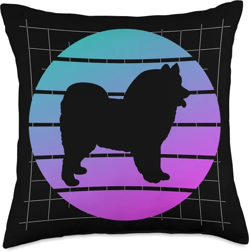 Vista 4 de Retro Chow Chow Dog Lover Throw Pillow