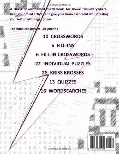 Vista 2 de The David Bowie Puzzle Book 101 Puzzles and Quizzes
