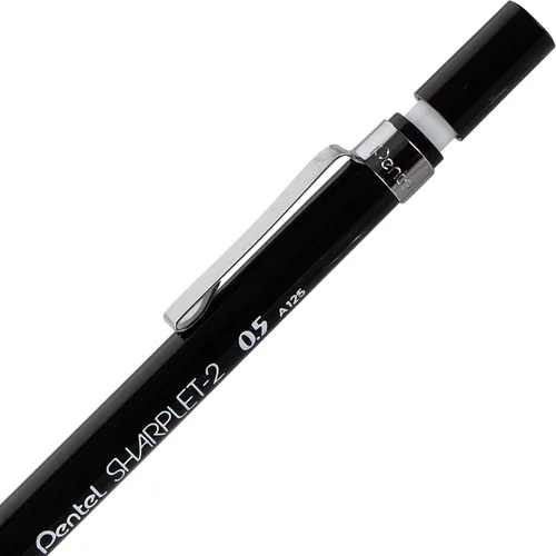 Vista 3 de Pentel Sharplet-2 - Portaminas automáticas (0.020 in), negro, 1 paquete (A125BP-K6)