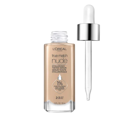 Vista 11 de L'Oreal Paris True Match Nude Hyaluronic Tinted Serum Foundation con 1% de ácido hialurónico, Cool Deep 7.5-8.5, 1 onza líquida