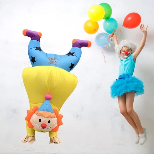 Vista 6 de DAHAKII Disfraz inflable de Navidad, decoración de Navidad, disfraz inflable para adultosdesfile de Navidad