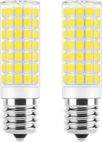 Vista 9 de Bombillas LED E17 regulables de 5 W para microondas sobre estufa, 125 V, 40 W, equivalente a incandescente, blanco cálido 3000 K, apto