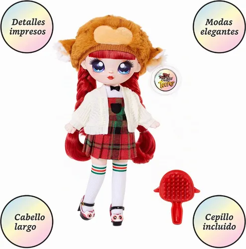 Vista 4 de Na Na Na Surprise - Muñeca de moda para adolescentes Samantha Smartie, muñeca de 11 pulgadas, inspirada en búho