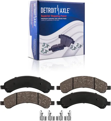 Vista 37 de Detroit Axle - Pastillas de Freno Traseras de Cerámica Izquierda Reemplazo de Pinza para Silverado Sierra Suburban 1500 Tahoe Yukon Escalade ESV EXT