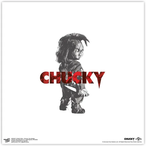 Vista 9 de Trends International Gallery Pops Play - Póster de pared con diseño de Chucky con texto de Chucky, 12.00 x 12.00 pulgadas, versión de marco negro