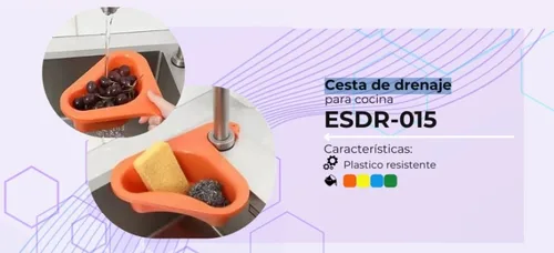 Vista 3 de Canasta Escurridor Para Esponjas Comida