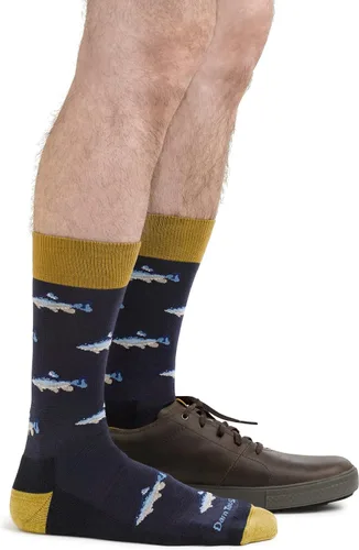 Vista 3 de Darn Tough Spey Fly Crew - Calcetines ligeros con cojín para hombre