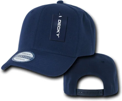 Vista 3 de DECKY Snapbacks de pico curvo acrílico