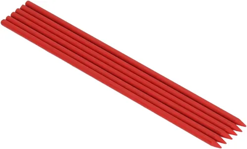 Vista 2 de 24 piezas de repuesto de lápiz de carpintero de 0.110 in de grafito sólido para carpintería para marcado de dibujo arquitecto (rojo)