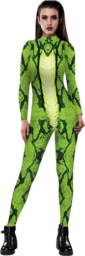 Vista 3 de JJEUWE Disfraz de Halloween para mujer, traje de cosplay ajustado 3D Bax10