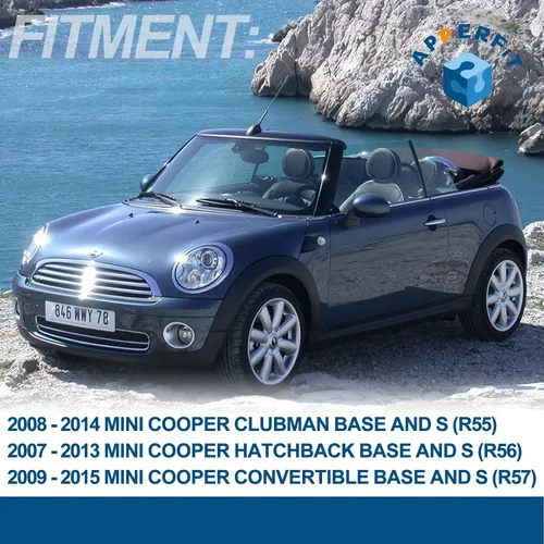 Vista 3 de APPERFiT Moldura de Poste de Parabrisas Cubierta de Pilar A Compatible con Mini Cooper R55 R56 R57 2007-2015 Moldura Lateral Reemplaza 51137272583