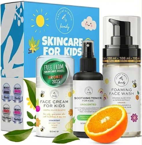 Vista 12 de Limpiador Facial Espumoso Orgánico para Niños - Cuidado Natural de la Piel para Niñas Adolescentes 10-12 - Jabón Hidratante, Exfoliante y No Tóxico