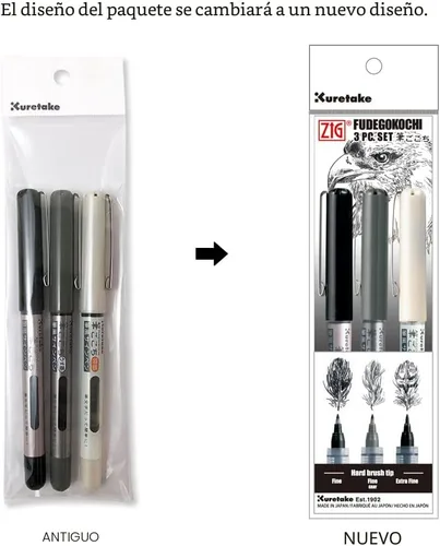 Vista 7 de Kuretake Zig Inktober - Juego de rotuladores para ilustración, dibujo de manga, letras y caligrafía, artista profesional, fabricado en Japón