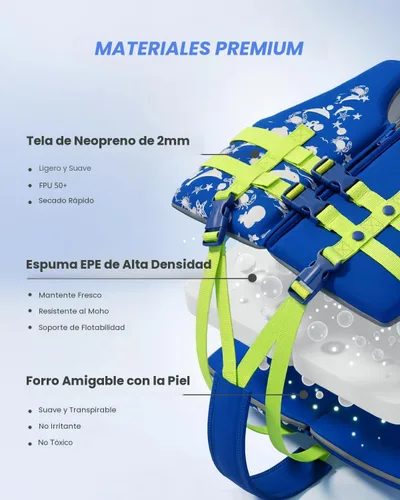 Vista 6 de Gogokids Chaleco de natación para niños, flotadores para bebés – Chaleco de flotabilidad para niños y niñas para piscina y playa, para niños de 2 a