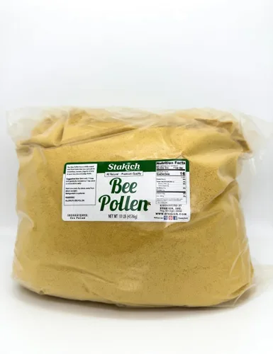 Vista 7 de Stakich Bee Pollen Powder - Natural Energy Support Supplement - 1 lb