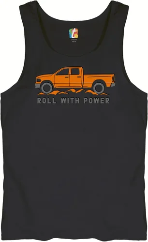 Vista 169 de Tee Hunt Camisetas gráficas y camisetas sin mangas para hombre Roll with Power Pickup Truck